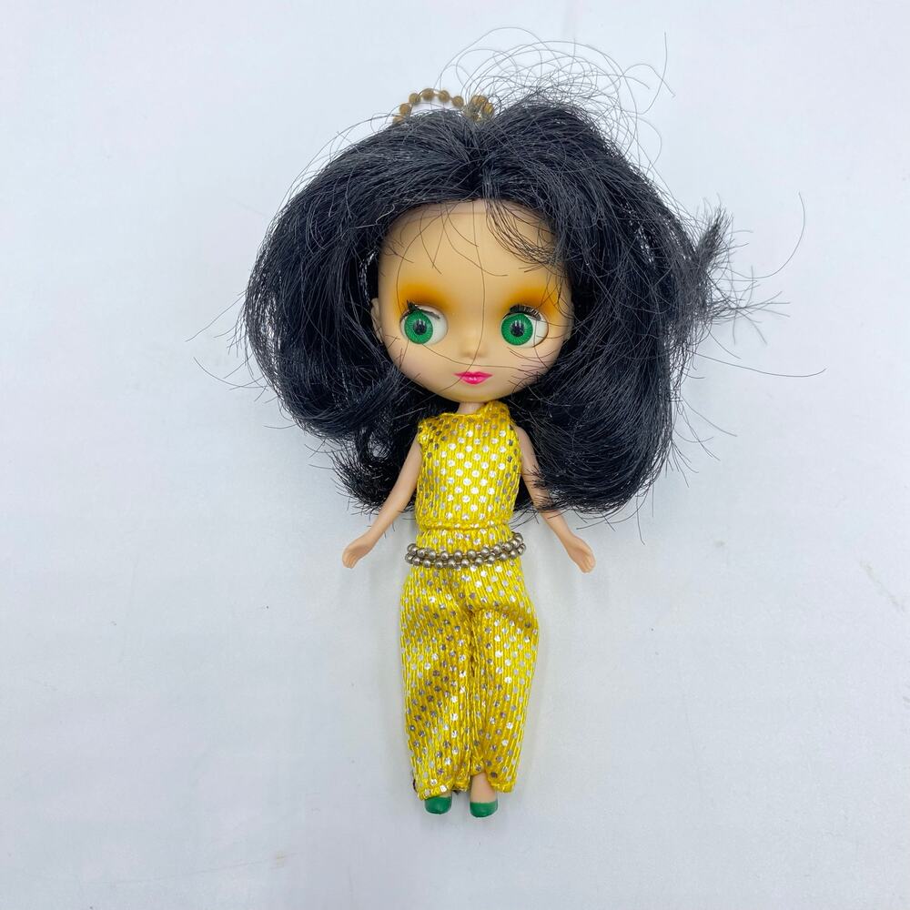 Takara Tomy Vintage 2001s Neo Blythe 4 All Gold in One Black Hair Figure Doll